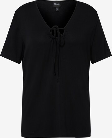 Ulla Popken - Camisa em preto: frente