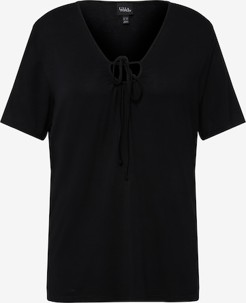 T-shirt Ulla Popken en noir : devant