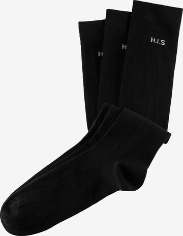 H.I.S Knee High Socks in Grey: front