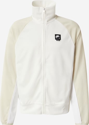 Nike Sportswear Кофта на молнии 'AIR' в Бежевый: спереди