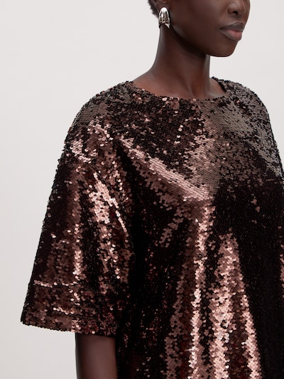 EDITED T-shirt 'Janah' en marron, Vue avec produit