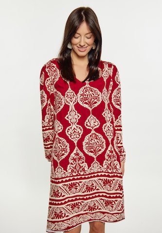 Usha Jurk in Rood: voorkant