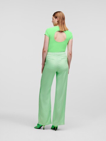 Karl Lagerfeld Shirt Bodysuit in Green