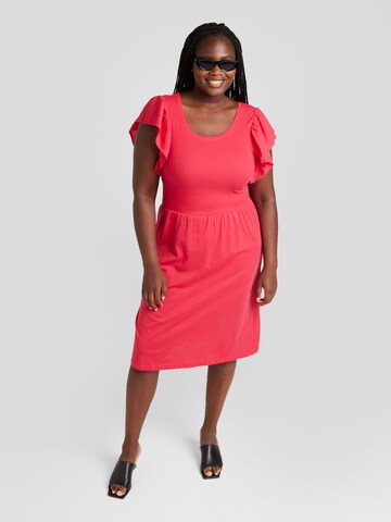 ONLY Carmakoma Dress 'ENNIY' in Red