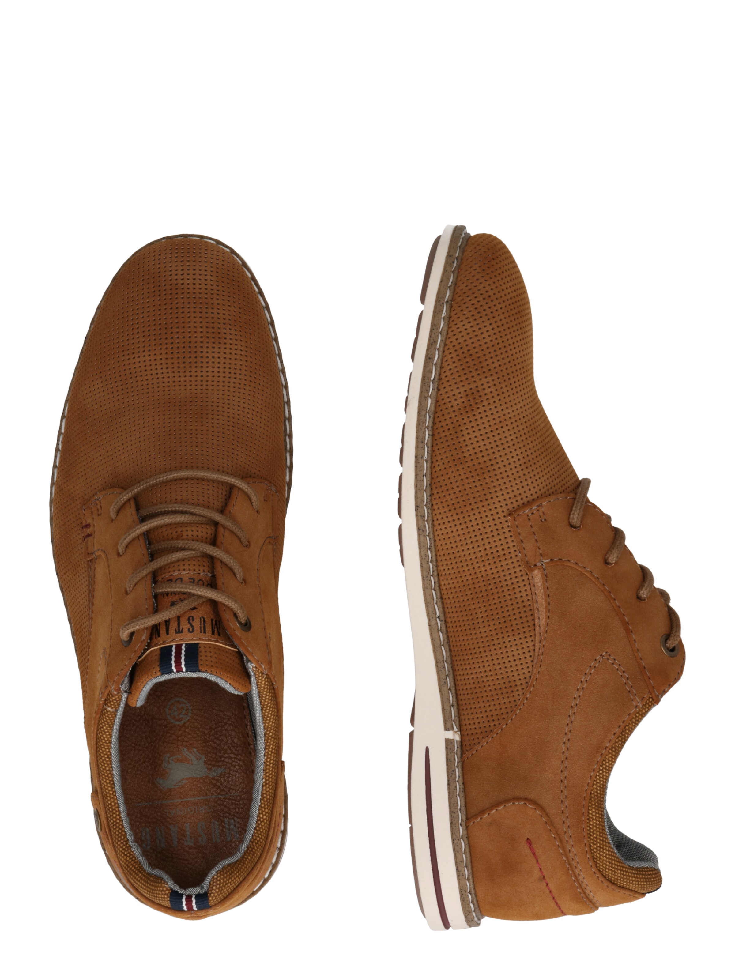 MUSTANG Schnürschuh in Braun