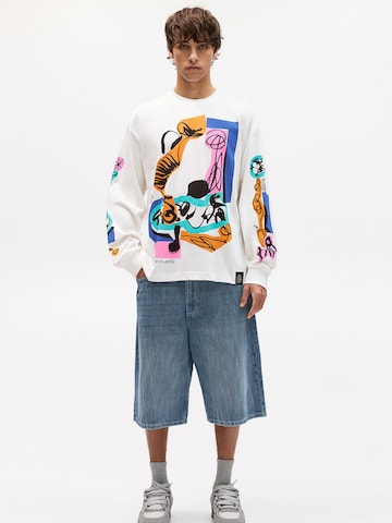 Pull&Bear Shirt 'BRAULIO AMADO' in White