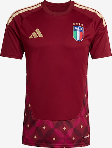 ADIDAS PERFORMANCE - Camisa funcionais 'Italy 26 Home Goalkeeper' em vermelho: frente