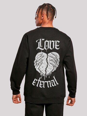 Sweat-shirt 'Valentines' F4NT4STIC en noir : devant
