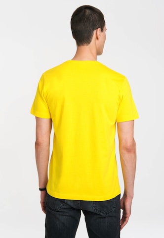 LOGOSHIRT T-Shirt "Homer Simpson" in Gelb