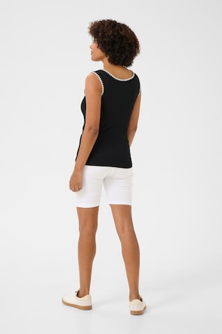 Cream Top 'CRRibba' in Black