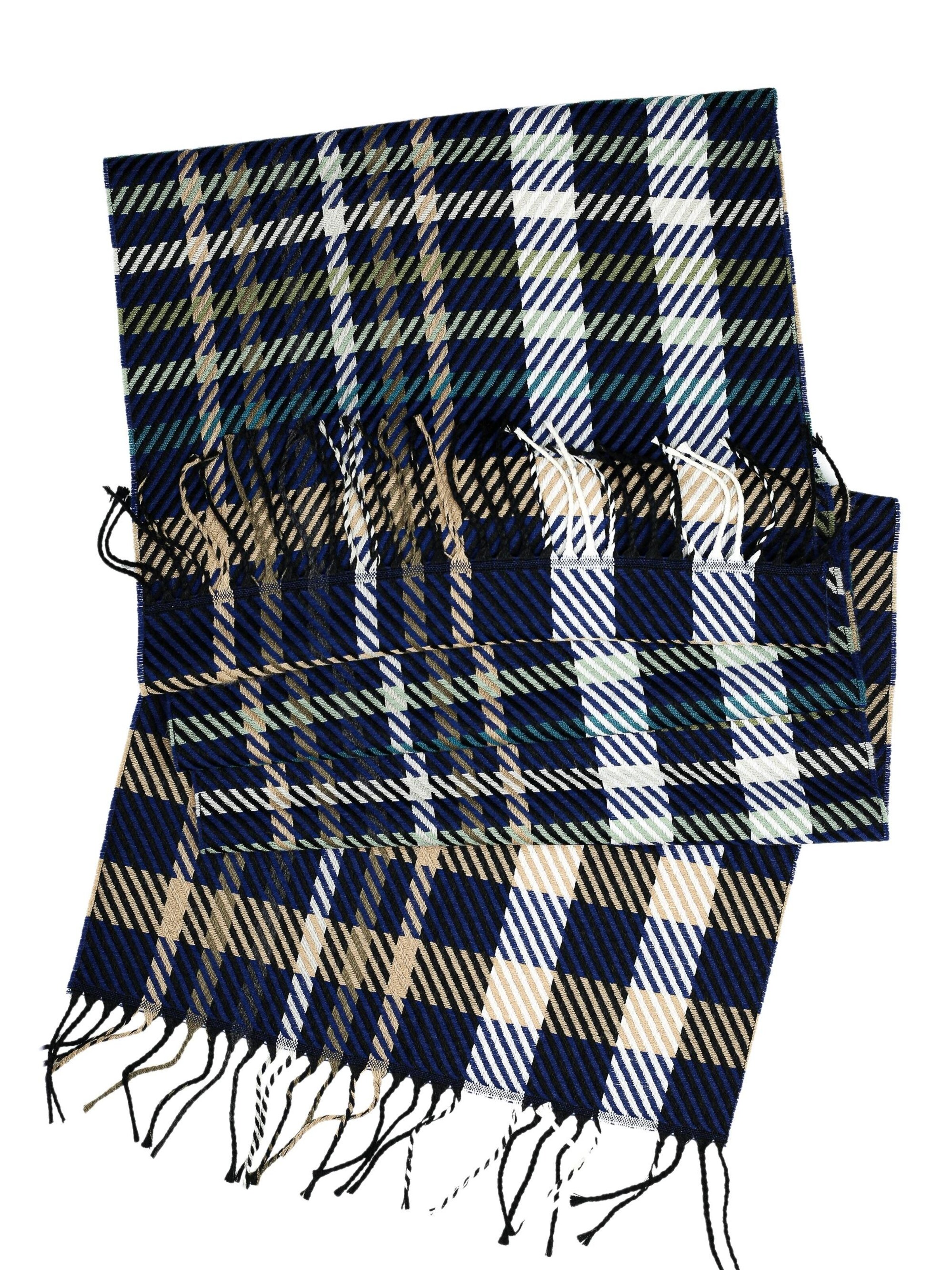 COLLEZIONE ALESSANDRO Scarf 'Strisce' in Blue