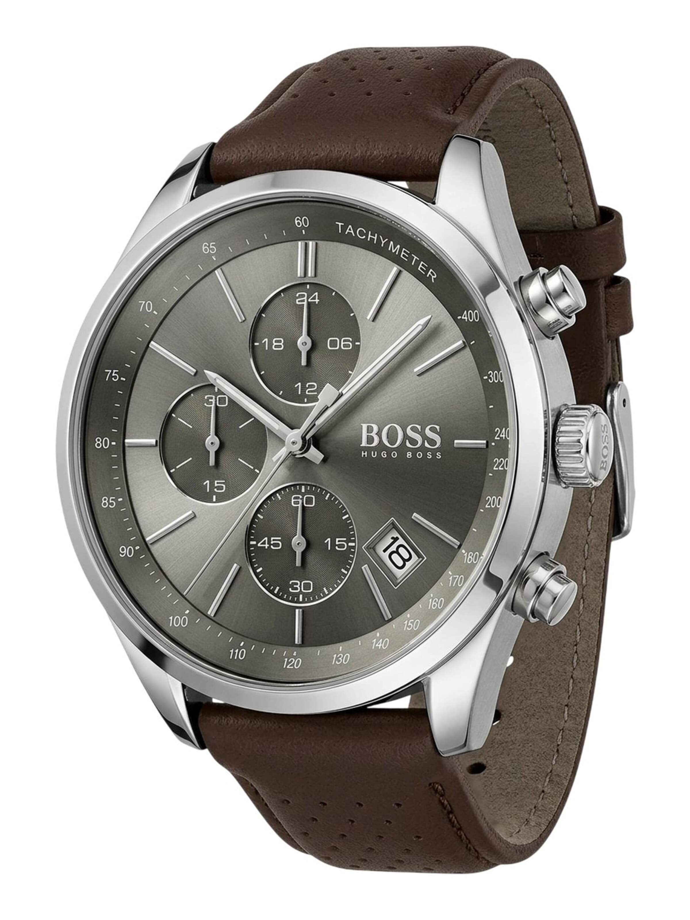 BOSS Analog Watch 'Boss Grand Prix HB1513476' in One size in Brown, Item view