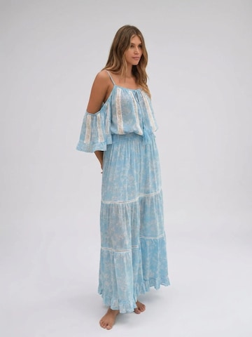 Miss June - Vestido 'Robe Longue Karena' en azul