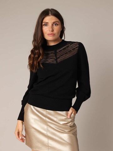 Pull-over 'NYMERIA' Deeluxe en noir : devant
