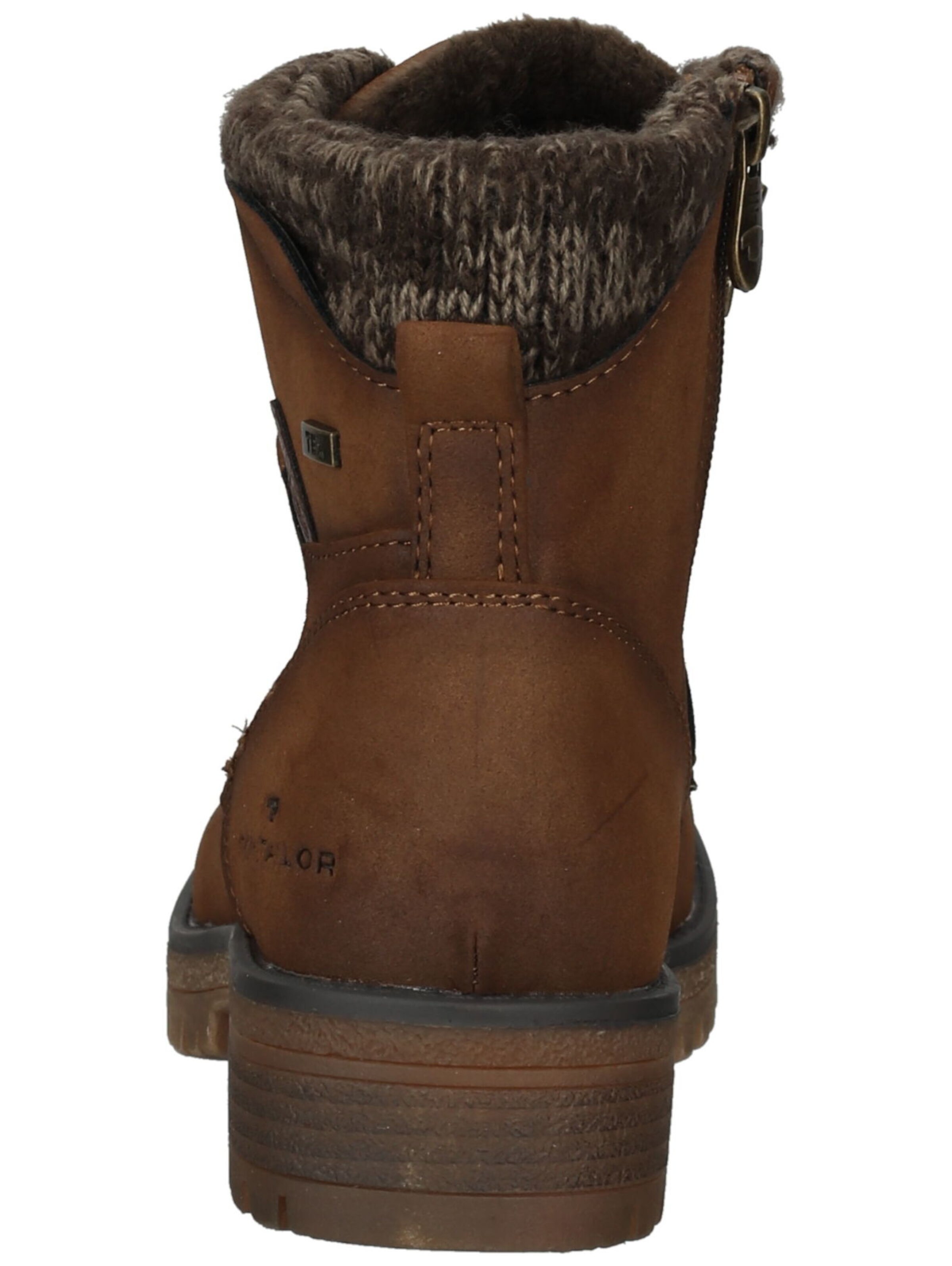 Bottines à lacets TOM TAILOR en marron