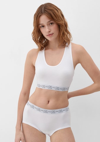 Bustier Soutien-gorge de sport QS en blanc : devant