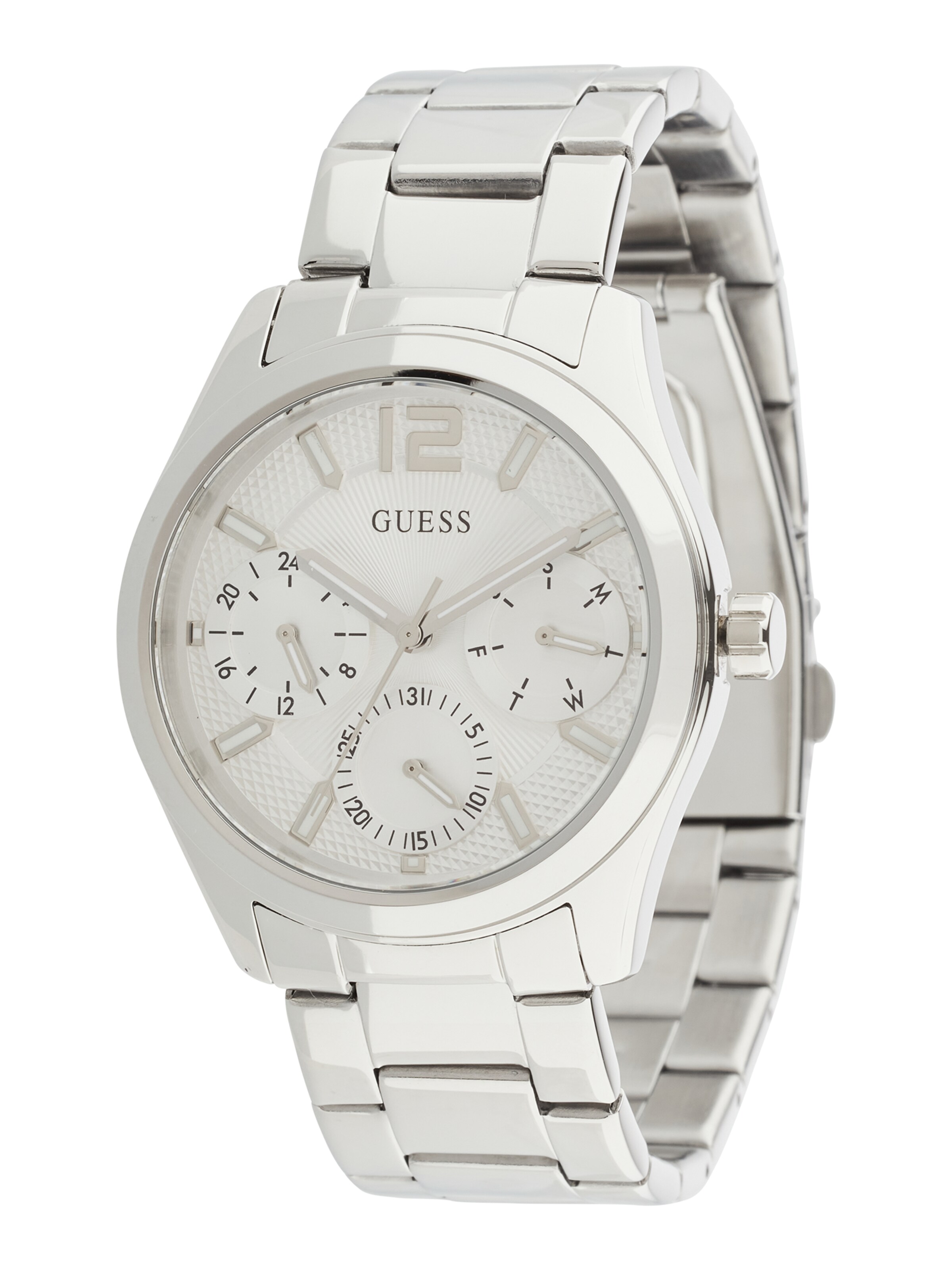 Montre à affichage analogique 'Zoe' GUESS en argent : devant