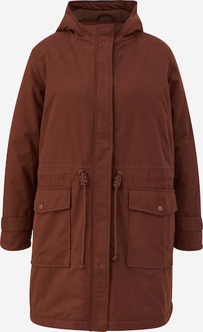 Parka d’hiver TRIANGLE en marron : devant