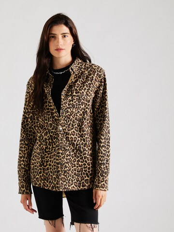 SISTERS POINT Blouse 'OSA-SH1' in Bruin: voorkant