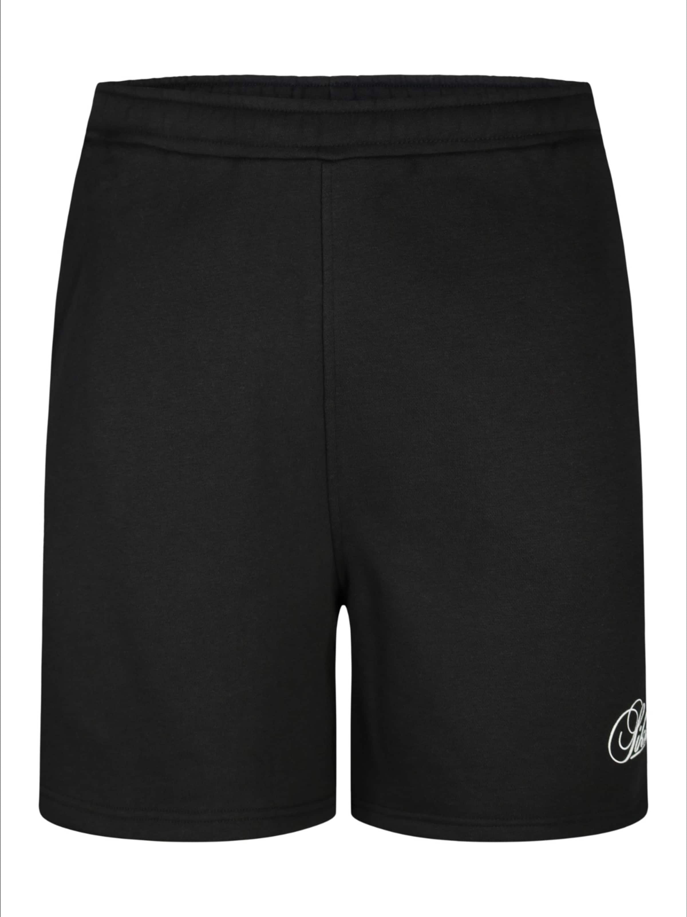 SikSilk Regular Shorts in Schwarz: Vorderseite