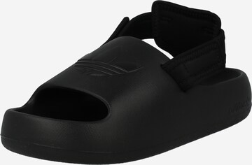 ADIDAS ORIGINALS Открытая обувь 'Adifom Adilette' в Черный: спереди