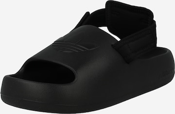 ADIDAS ORIGINALS Sandals & Slippers 'Adifom Adilette' in Black: front
