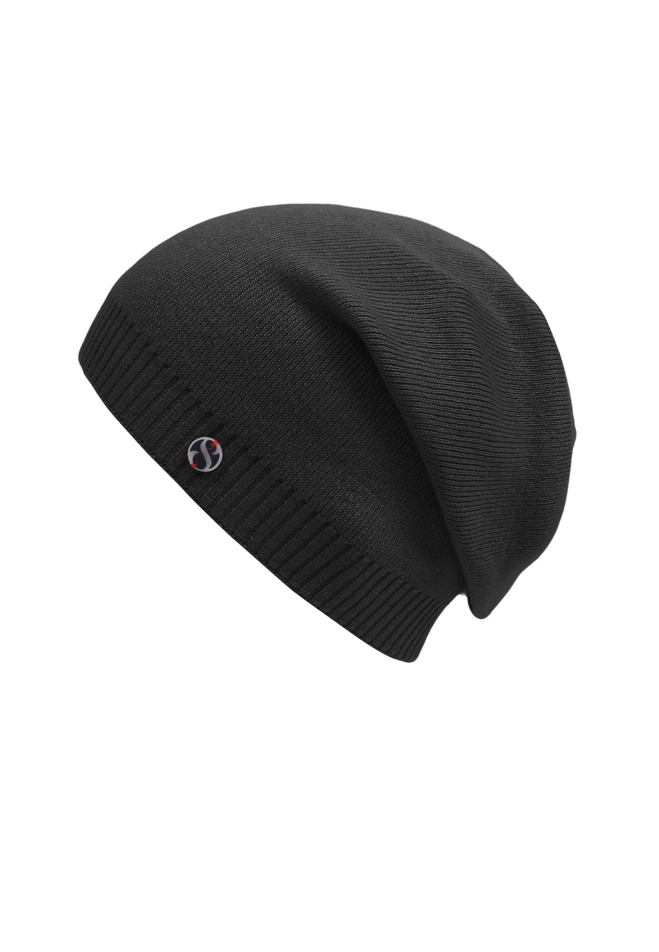 SAMAYA Mütze 'Elen', superweich und wärmend in Schwarz