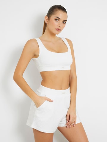 GUESS T-shirt Bra in White: front