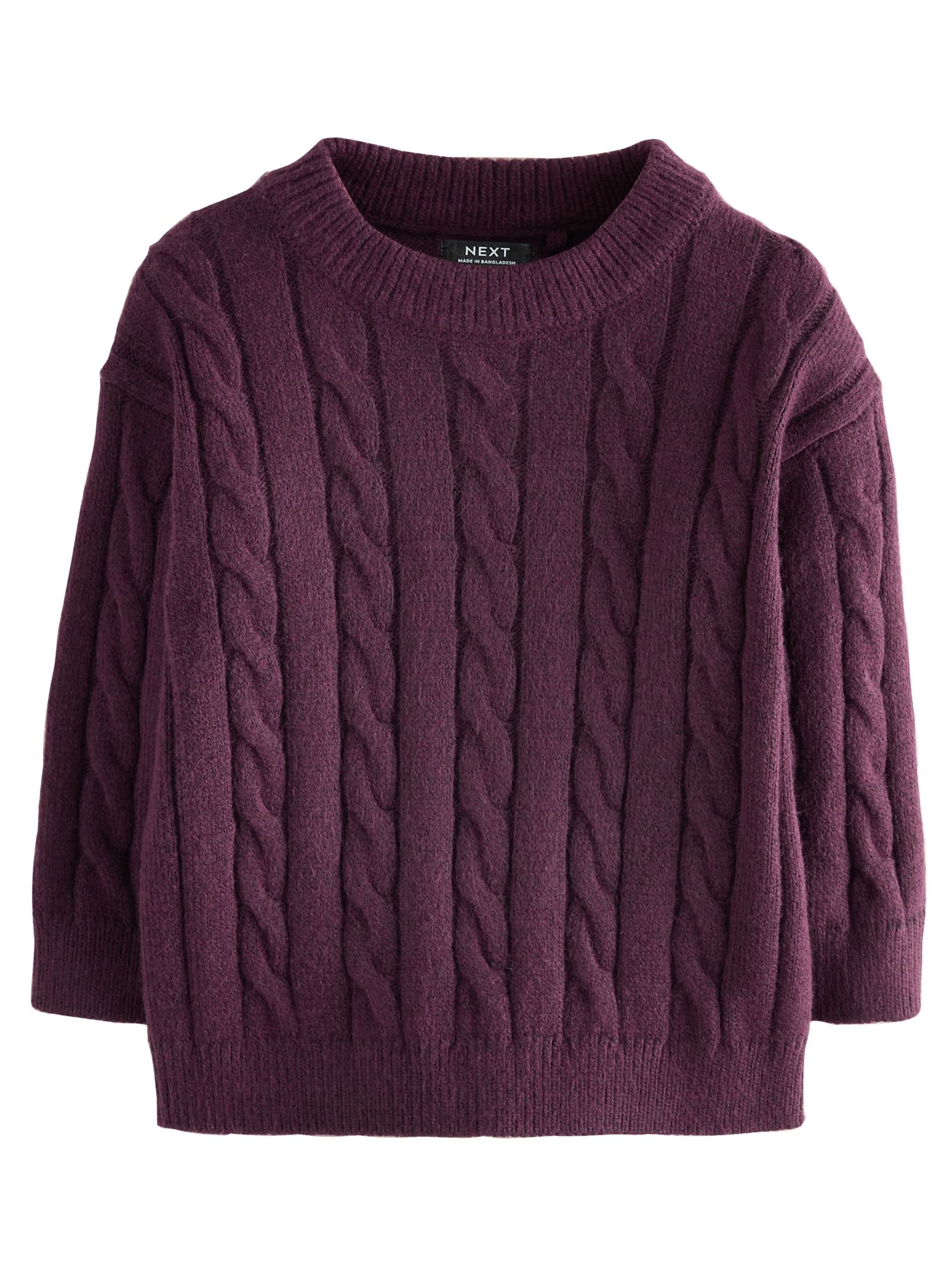 Next Svetr – fialová: přední strana