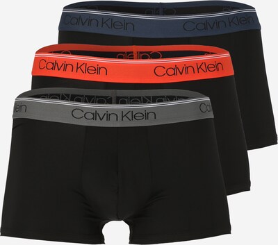 Boxeri Calvin Klein Underwear pe albastru marin / gri / portocaliu / negru, Vizualizare produs
