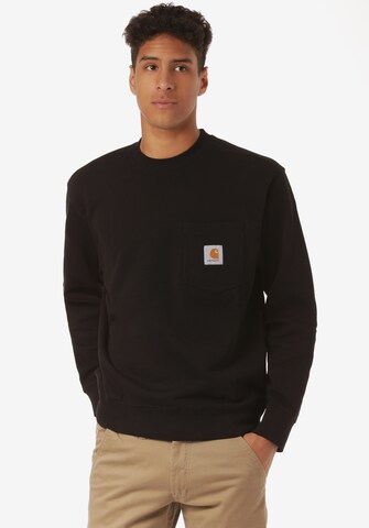 Sweat-shirt Carhartt WIP en noir : devant