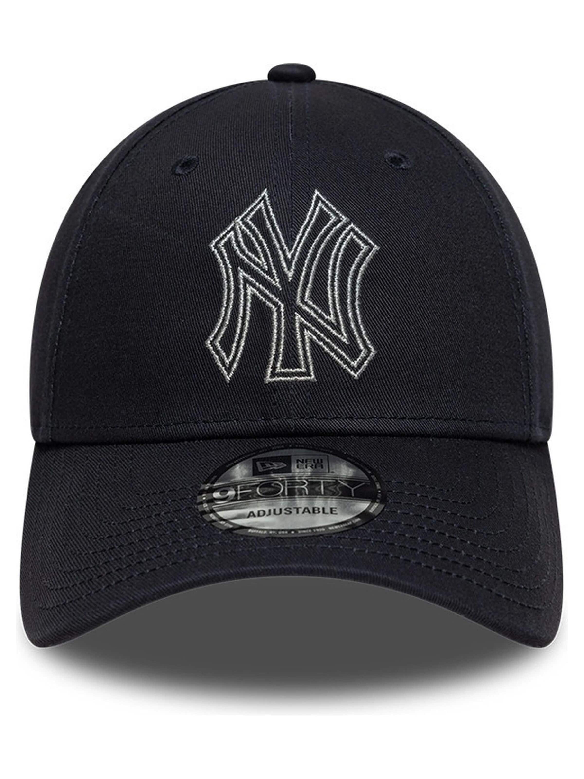 NEW ERA Hætte 'Gorra new era marino yankees metallic outline 9forty neyyan 6' i blå: forside