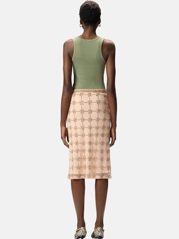 PINKO Top 'PINKO CALCOLATORE CANOTTIERA COSTINA COTONE LOGO METAL canotta'‌‌‌ in Grün