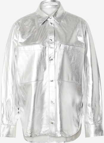 IRO Blouse in Zilver: voorkant