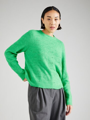ONLY Sweter 'LOLLI' w kolorze zielony: przód