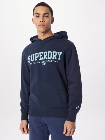 Sweat-shirt Superdry en bleu : devant