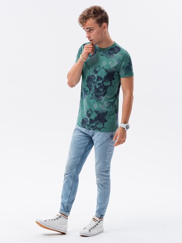 Ombre T-Shirt 'S1377' in Grün