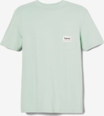 TIMBERLAND Тениска в зелено: отпред