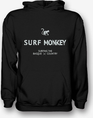 Surf Monkey - Sudadera en negro: frente