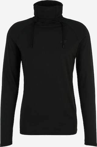 4F Performance Shirt in Black: front