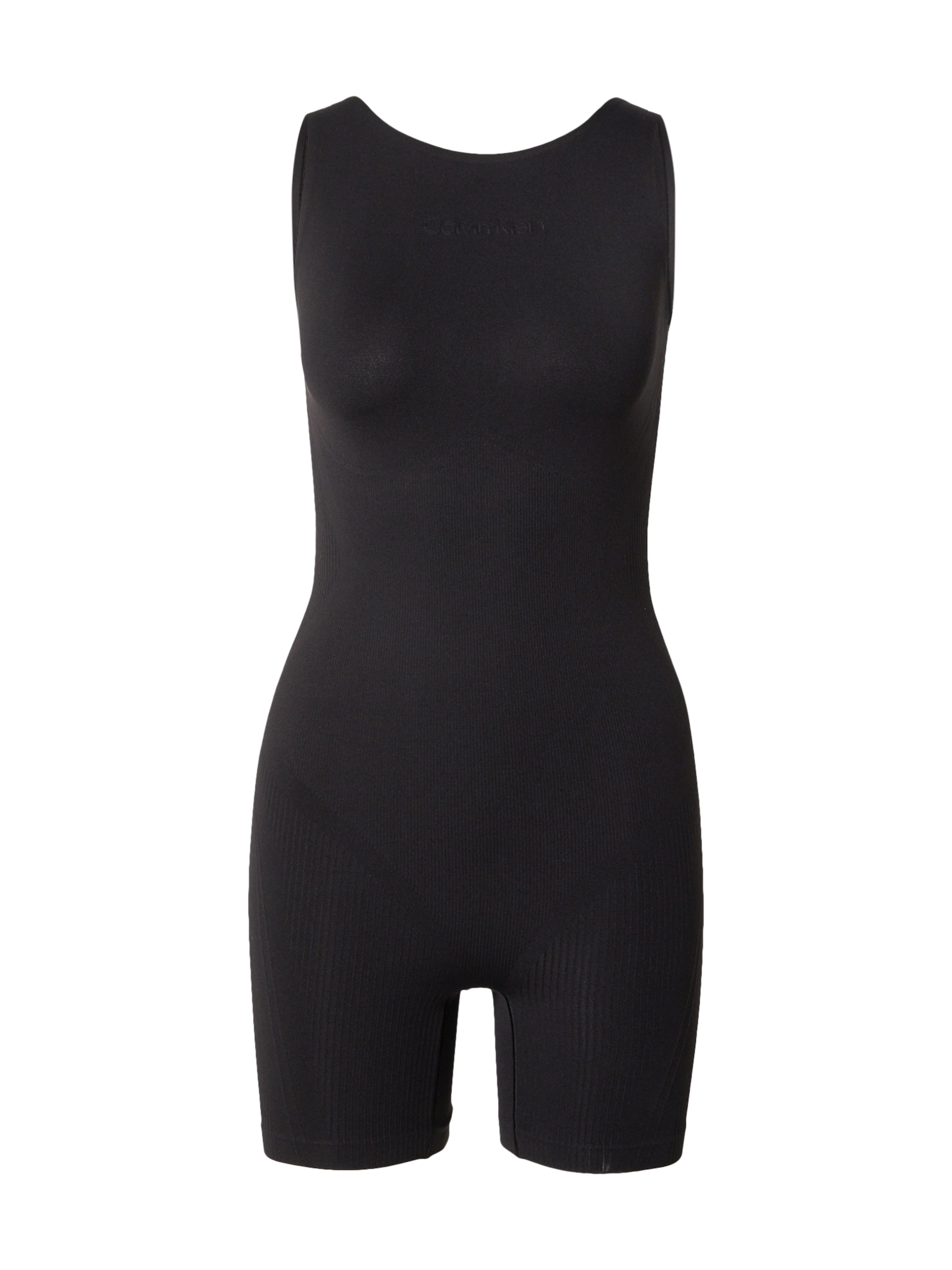 melns Calvin Klein Underwear Figūru koriģējošs bodijs: no priekšpuses