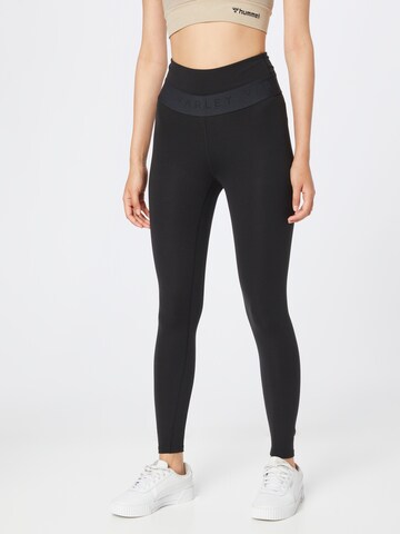 Varley Skinny Workout Pants 'Let's move' in Black: front