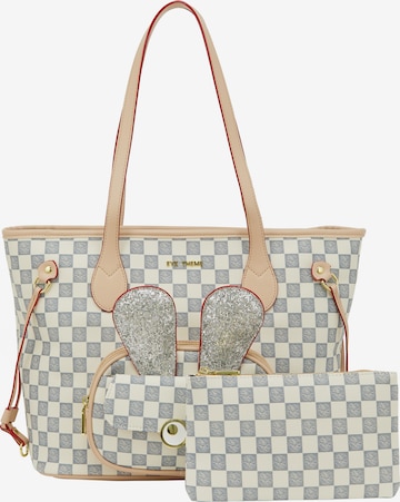 MYMOShopper torba 'Pop Eyetheme' - siva boja: prednji dio