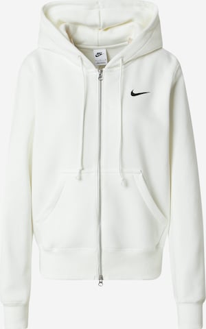 Veste de survêtement 'PHNX FLC' Nike Sportswear en beige : devant