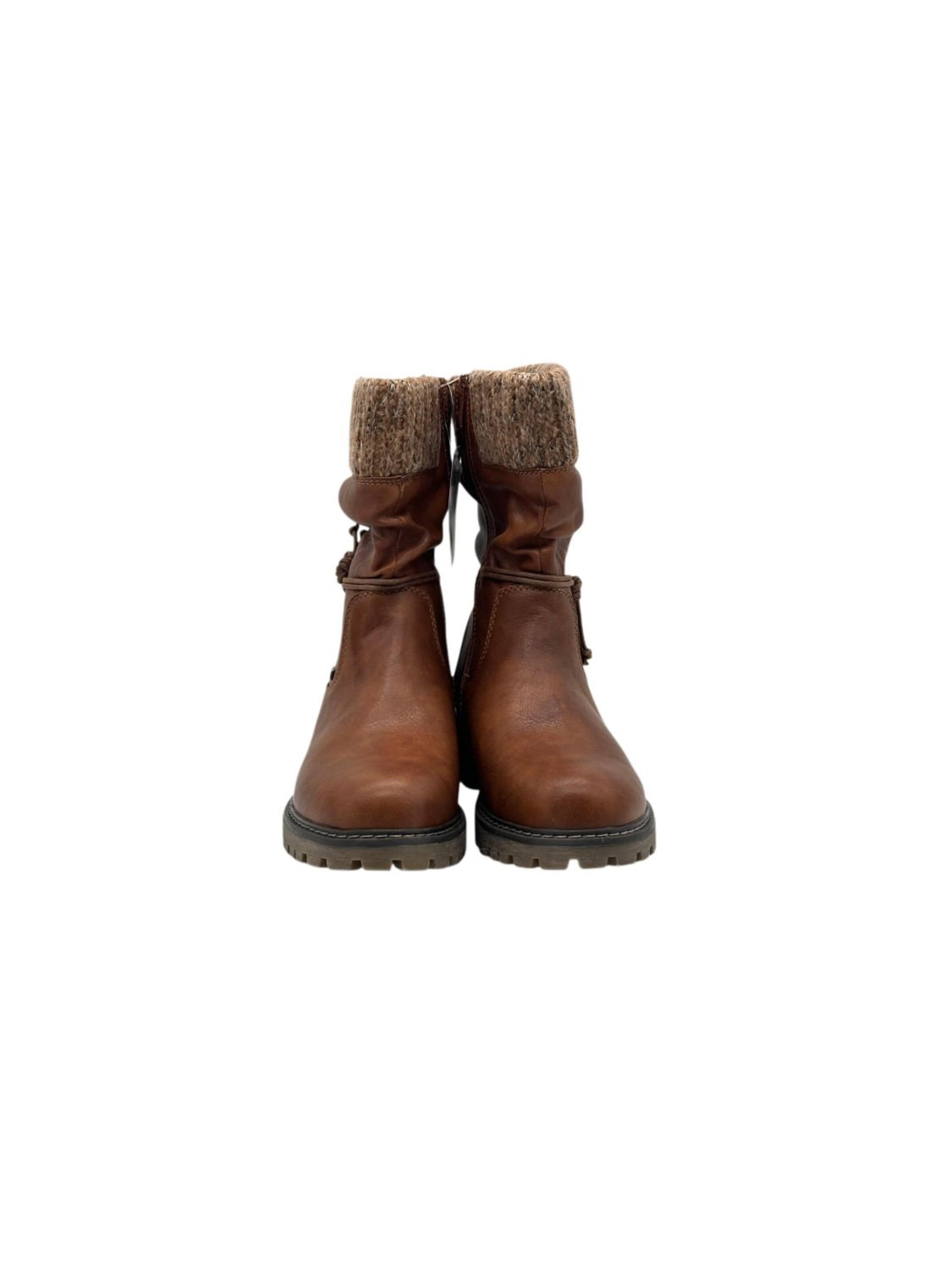 Nowaland Booties 'Damen gefütterte Winterstiefeletten' in Brown
