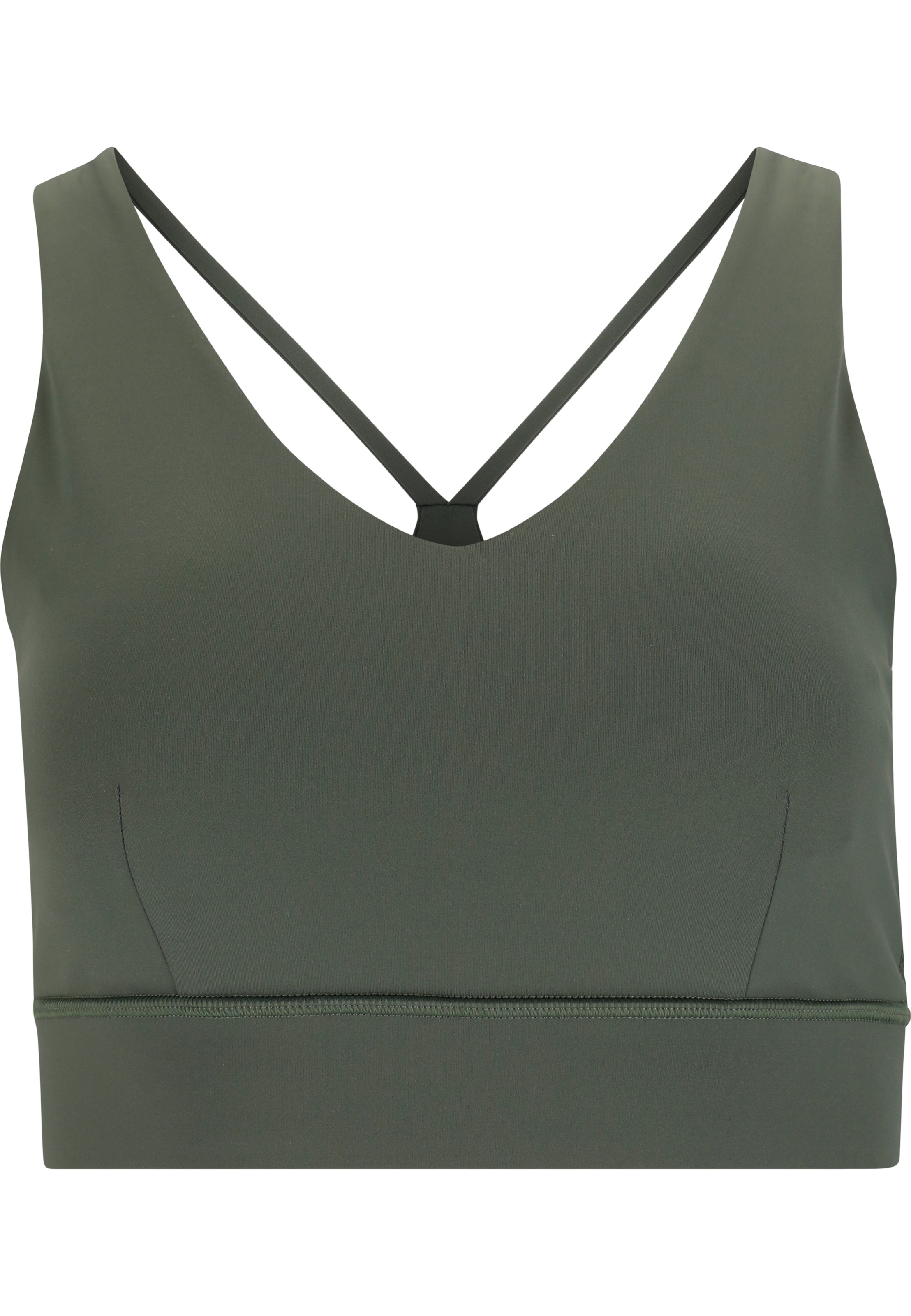 Athlecia Bustier Sport-BH 'Dilraba' in Grün: Vorderseite