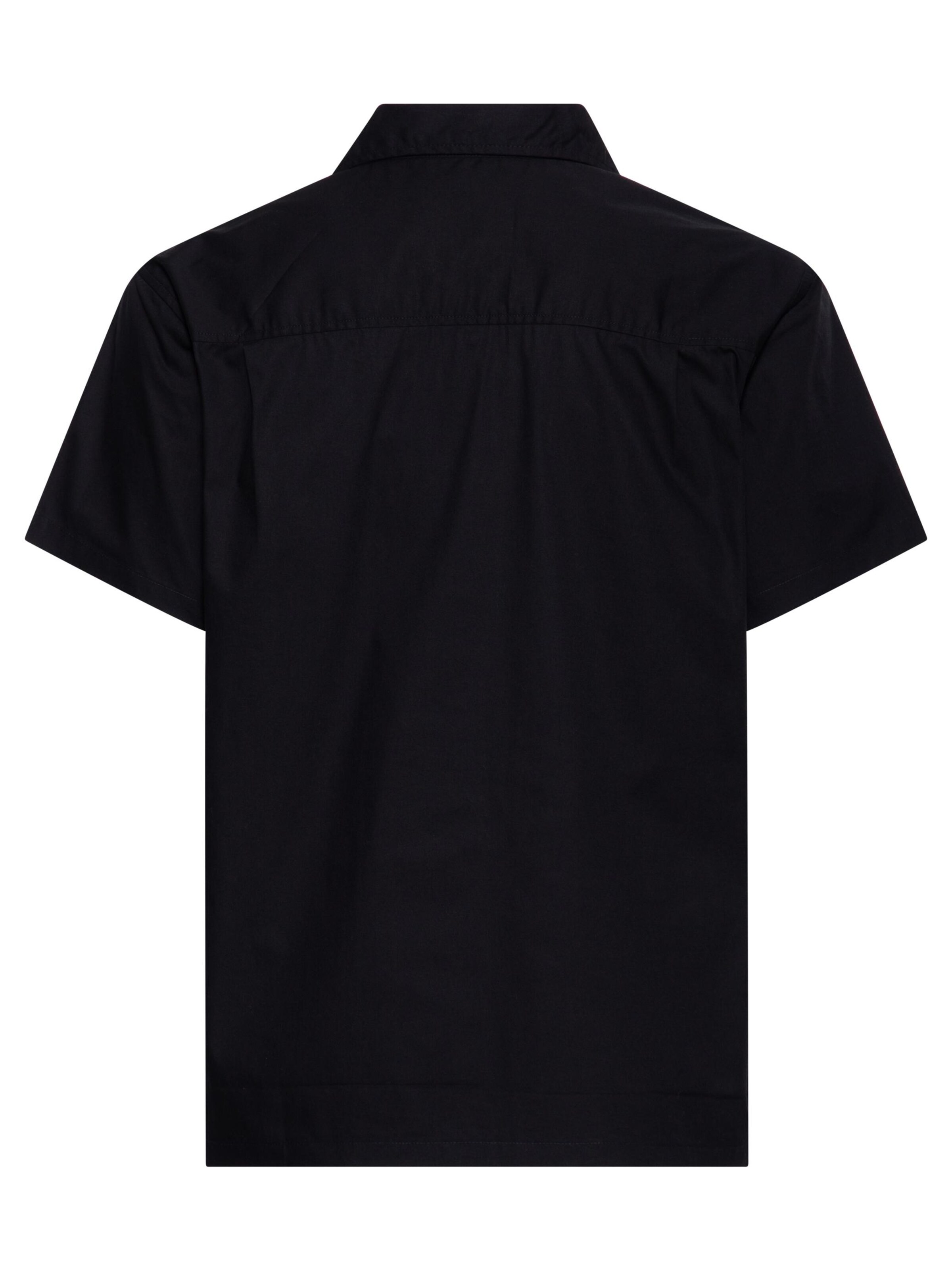 King Kerosin Regular fit Button Up Shirt 'Rockabailly Devil' in Black