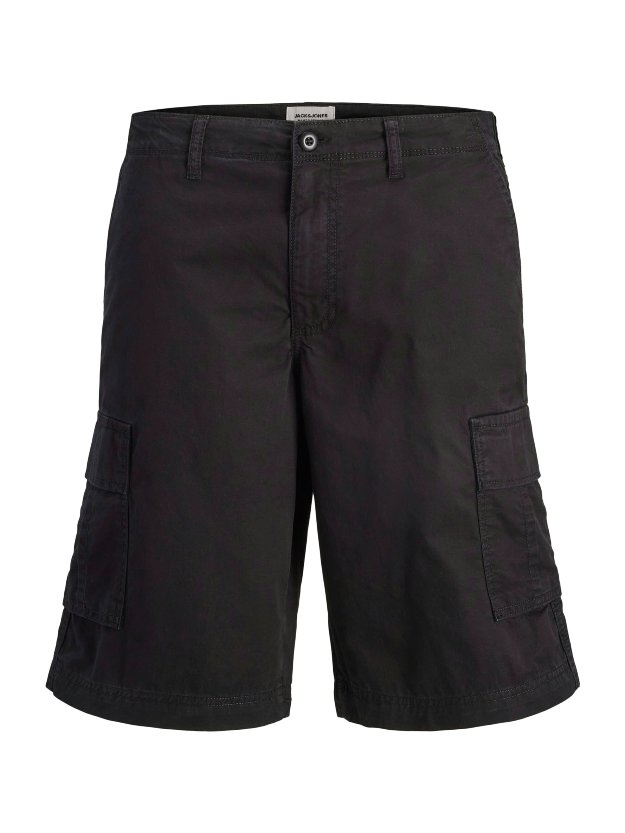 JACK & JONES Cargo Pants 'JPSTCOLE MATTY' in Black: front
