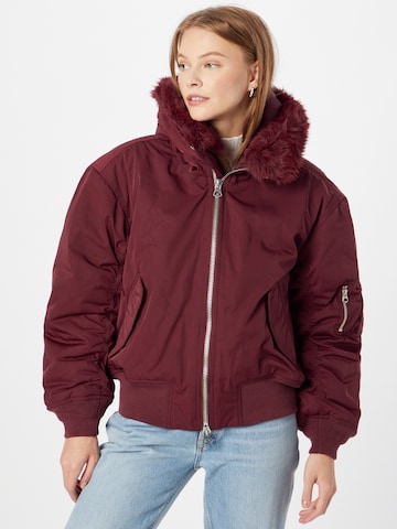 WEEKDAY Winter Jacket 'Beatrice' in Red: front