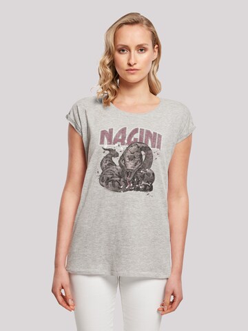 F4NT4STIC Shirt 'Harry Potter Nagini Splats' in Grey: front